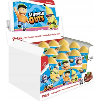 Čokoláda ITALSKÁ ČOKOLÁDOVÁ VEJCE S PŘEKVAPENÍM STUMBLE GUYS, KARTON 24 KS x 20G