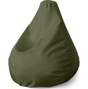 Sedací pytel Sedací vak Pear Olivově zelená - Sablio - 70 x 95 x 15 cm