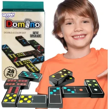 Dětské zboží Domino Woopie logická rodinná hra 28 stavebnic