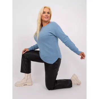 Dámský svetr PM SW PM 3905 jumper.13 světle modrá XL/XXL