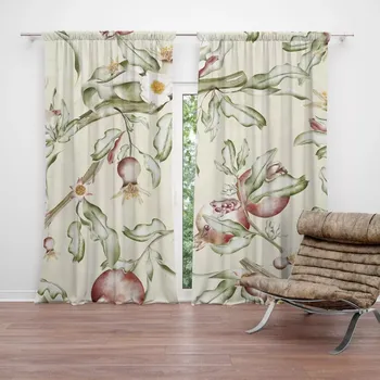 Závěs Sablio Závěsy Ovocný akvarel: 2ks 140x250cm