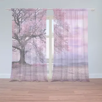 Záclona Sablio Záclony Růžový strom: 2 ks - 150x250 cm - Sablio