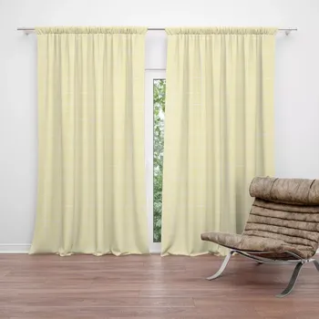 Závěs Sablio Závěsy Žluté pletivo: 2 ks - 140x250 cm - Sablio