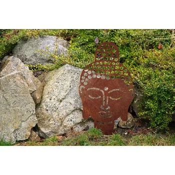 Zahradní dekorace Corgarden Zahradní dekorace BUDDHA 1062 70 x 42 cm Corten