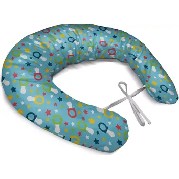 Kojící polštář Sablio Těhotenský polštář Dudlíky a hvězdy