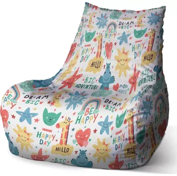 Sedací pytel Sedací vak Bean Happy day - Sablio - 60 x 70 x 70 cm