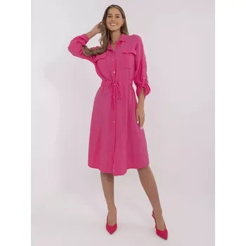 Dámské šaty Šaty MI SK 91166.73 fuchsiová jedna velikost