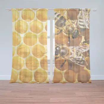 Záclona Sablio Záclony Včely: 2 ks - 150x250 cm - Sablio