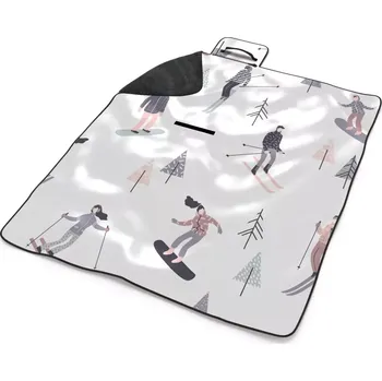 deka Sablio Plážová deka Lyžaři: 200x140 cm