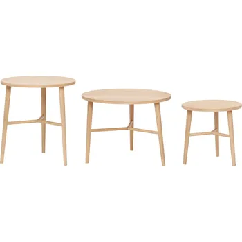 Jednací stůl Konferenční stolky - sestava OAK/FSC NATURE 2 ks - Hübsch