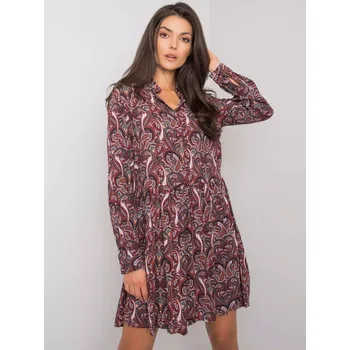 Dámské šaty Šaty D73771M30227 tmavě hnědé L