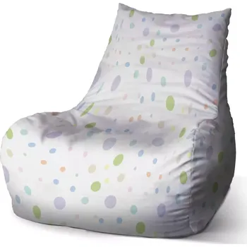 Sedací pytel Sedací vak Bean Barevné puntíky - Sablio - 100 x 90 x 45 cm