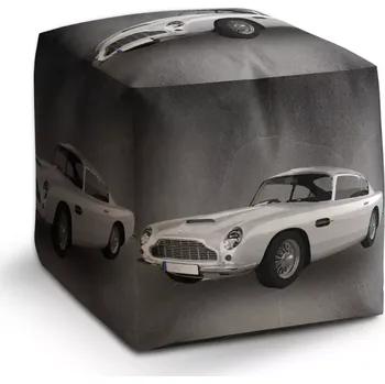 Taburet Sablio Taburet Cube Aston Martin Tmavé pozadí: 40x40x40 cm