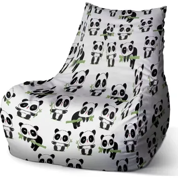 Sedací pytel Sedací vak Bean Pandy s větvičkou - Sablio - 60 x 70 x 70 cm