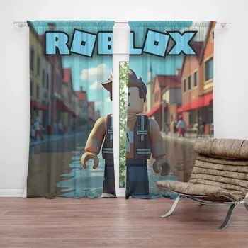 Závěs Sablio Závěsy ROBLOX Město: 2ks 140x250cm