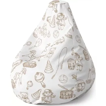 Sedací pytel Sedací vak Pear Dětská doprava - Sablio - 70 x 95 x 15 cm