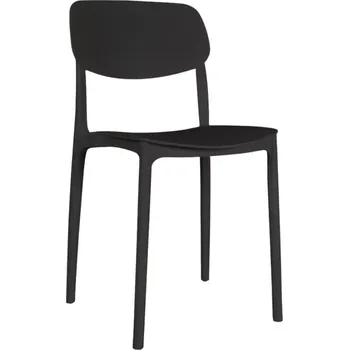 Jídelní židle Rozměry židle: Celková výška: 76 cmVýška opěradla: 35 cmVýška k sedáku: 44,5 cmHloubka sedáku: 36 cmŠířka sedáku: 36 cmCelková šířka: 36 cmŠířka opěradla: 35 cm Vlastnosti židl Materiál: polypropylenBarva: černáHmotnost: 4,5 kgKlasický stylNosnost: 150 kg