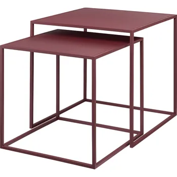 Konferenční stolek Blomus FERA sada 2 stolků S vínová