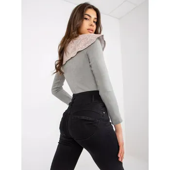 Dámský svetr Propojka LK SW 506559 2.13 šedorůžová 36