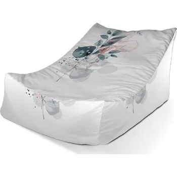 Sedací pytel Sablio Sedací vak Lounge Květinová abstrakce - 80 x 95 x 50 cm