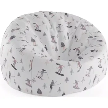 Sedací pytel Sablio Sedací vak Cocoon Lyžaři - 115 x 75 cm x 45 cm - Sablio