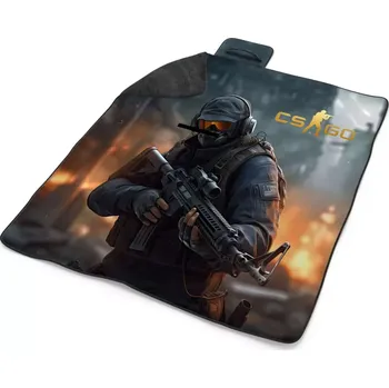 deka Sablio Plážová deka CS:GO Voják 2: 200x140 cm