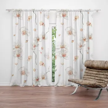 Závěs Sablio Závěsy Bílá orchidej: 2ks 140x250cm