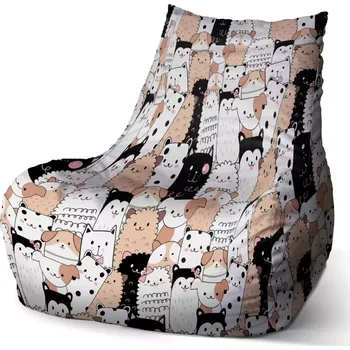 Sedací pytel Sedací vak Bean Roztomilá zvířátka - Sablio - 60 x 70 x 70 cm