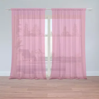 Záclona Sablio Záclony Azalkově růžová: 2 ks - 150x250 cm - Sablio