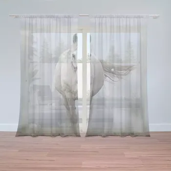 Záclona Sablio Záclony Bílý kůň 3: 2 ks - 150x250 cm - Sablio
