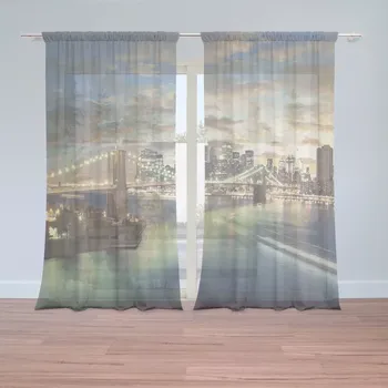 Záclona Sablio Záclony Brooklynský most: 2 ks - 150x250 cm - Sablio