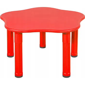 Konferenční stolek Plastový stolek pro děti King, červený