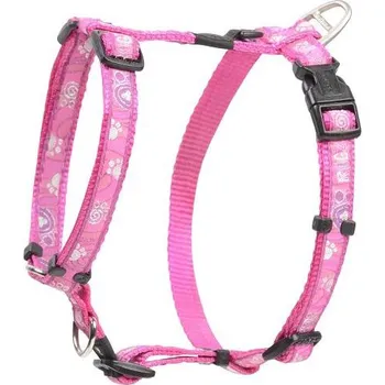 Postroj pro psa Rogz Fancy Dress Classic postroj Pink Paws vel. M