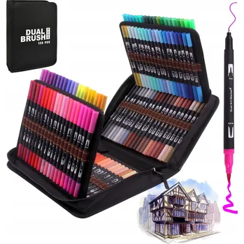 FIXY SADA 120 KUSŮ Fixy Popisovače VODĚODOLNÉ S BARVOU