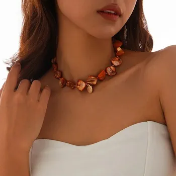 Náhrdelník Charm mušlový boho náhrdelník hvězdice | dámský šperk - Styl 11