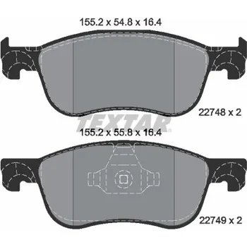 Brzdová destička Sada brzdových destiček, kotoučová brzda TEXTAR 2274801