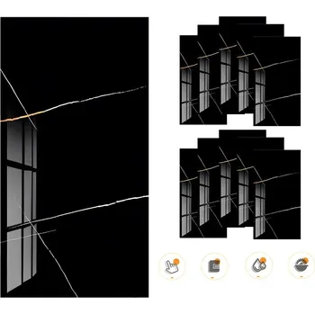 Obraz 10X SAMOLEPICÍ NÁSTĚNNÝ PANEL ČERNÝ MRAMOR 60X30