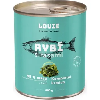 Krmivo pro psa Louie konzerva rybí s řasami 800 g