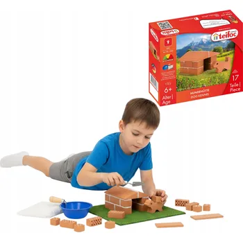 ostatní stavebnice Stavebnice Cihly Teifoc Stavěj z Cihly Buda pro psa 17 dílků.