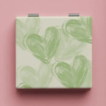 Kosmetické zrcátko Kapesní kosmetické oboustranné zrcátko vzorované | kosmetické doplňky - Styl 3