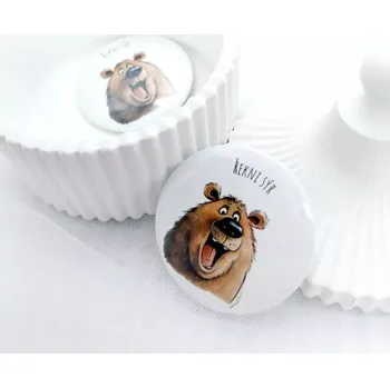 Dekorativní magnet Řekni sýr, magnetka průměr 58 mm, 1 kus