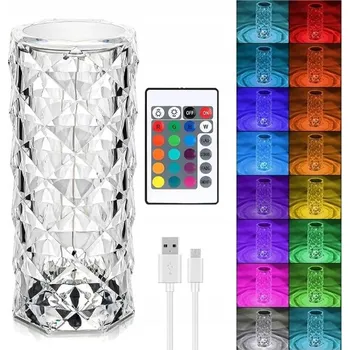 Lampička Stolní lampa Smart Hardware Růže RGB bílá 1 W