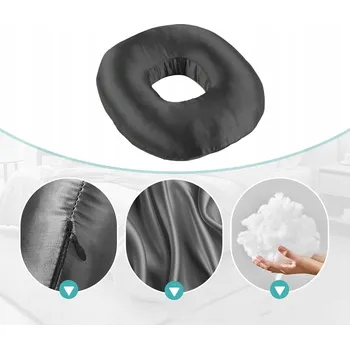 Polštář SPÍCÍ MĚKKÝ PLYŠOVÝ POLŠTÁŘ POLŠTÁŘ CESTOVNÍ NA SPANÍ 30x9 cm