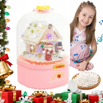 ostatní stavebnice HRACÍ SKŘÍŇKA STAVEBNICE VÁNOČNÍ STROMEK 298 KUSŮ DÁREK K VÁNOCŮM