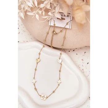 Náhrdelník Boto Náhrdelník se zavěsky nerezová ocel zlatý Barva: Zlatá, Velikost: ONE SIZE