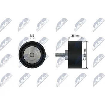 Napínací kladka, žebrovaný klínový řemen AJS Parts RNK-BM-045