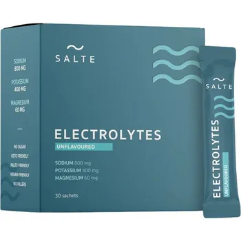SALTE Electrolytes, Elektrolyty, bez příchutě, 30 sáčků
