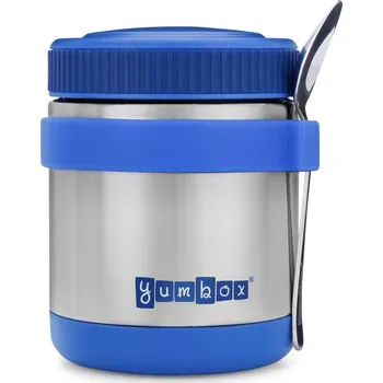 Svačinový box Obědový box ZUPPA 415 ml, modrá, nerezová ocel, Yumbox - doprava zdarma od 2999 Kč