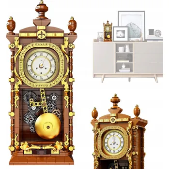 ostatní stavebnice STAVEBNICE FUNKČNÍ KYVADLOVÉ HODINY RETRO VINTAGE SWING CLOCK 751.