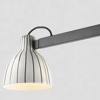 Lampička VENICE stolní lampa, bílá s proužky - FARO